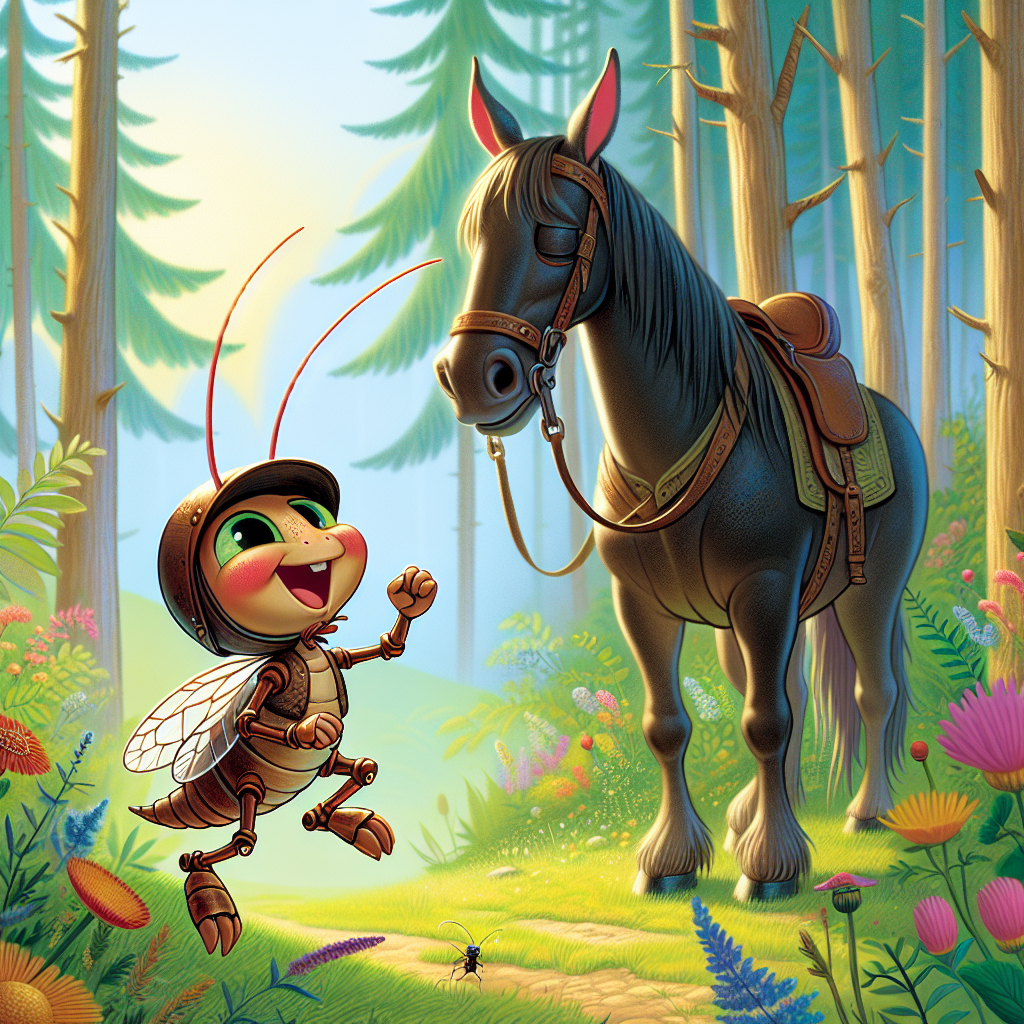 Truyện cổ tích dân gian: Hành trình của Chú Dế Nhỏ và Ngựa Già Mù