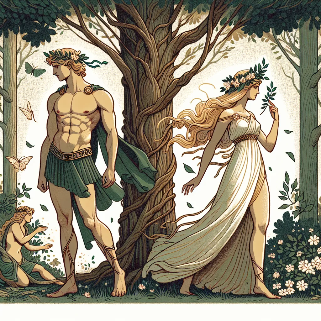 Thần thoại Hy Lạp: Quyển 1 - Chương 20: Mối tình của Apollon với tiên nữ Daphné