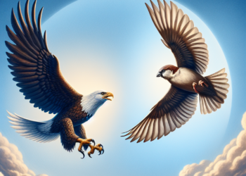 Truyện Ngụ Ngôn: Cuộc Chiến Giữa Đại Bàng Và Chim Sẻ