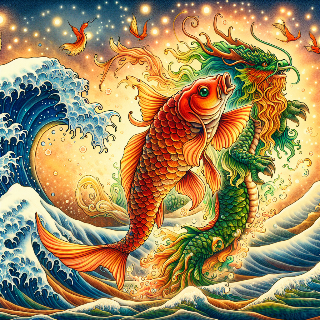 Truyện cổ tích: Huyền Thoại Cá Chép Biến Hóa Thành Rồng